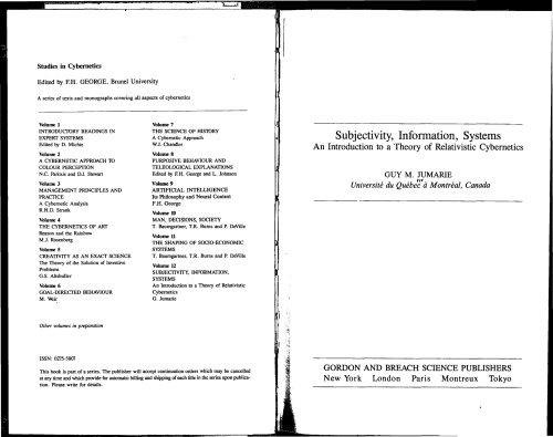 Subjectivity, Information, Systems