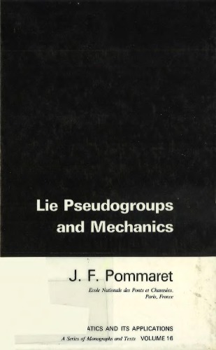 Lie Pseudogroups And Mechanics