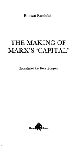 The making of Marx's 'Capital'