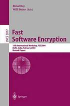 Fast Software Encryption.