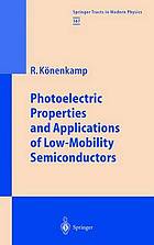 Photoelectric properties and applications of low-mobility semiconductors