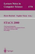 Proceedings / STACS 2000