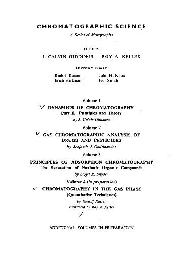 Chomatografic science. Principles of adsorption chromatography