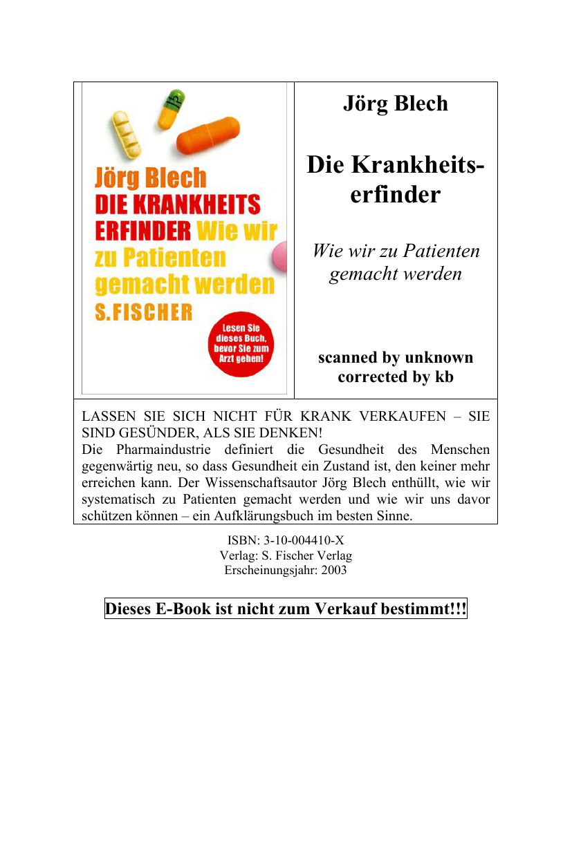 Die Krankheitserfinder