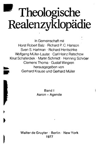 Theologische Realenzyklopadie