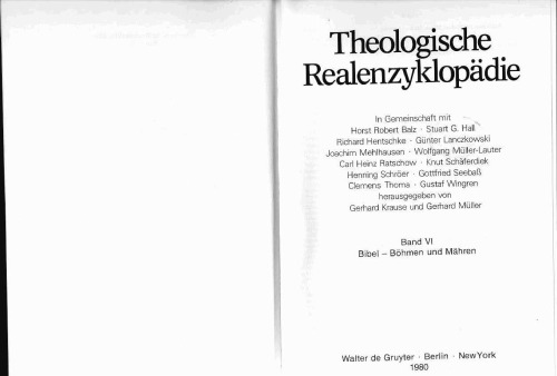 Theologische Realenzyklopädie