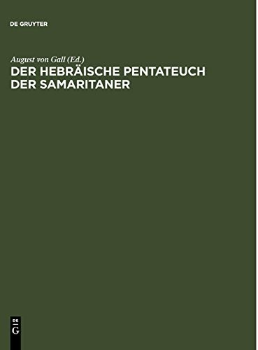 Der Hebraische Pentateuch Der Samaritaner