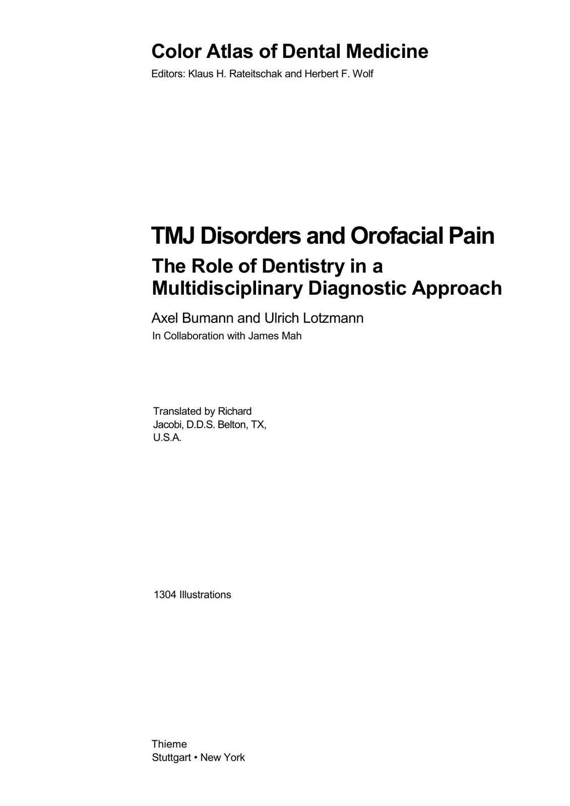 TMJ Disorders and Orofacial Pain