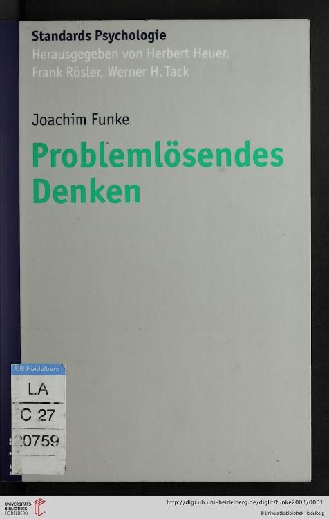 Problemlösendes Denken