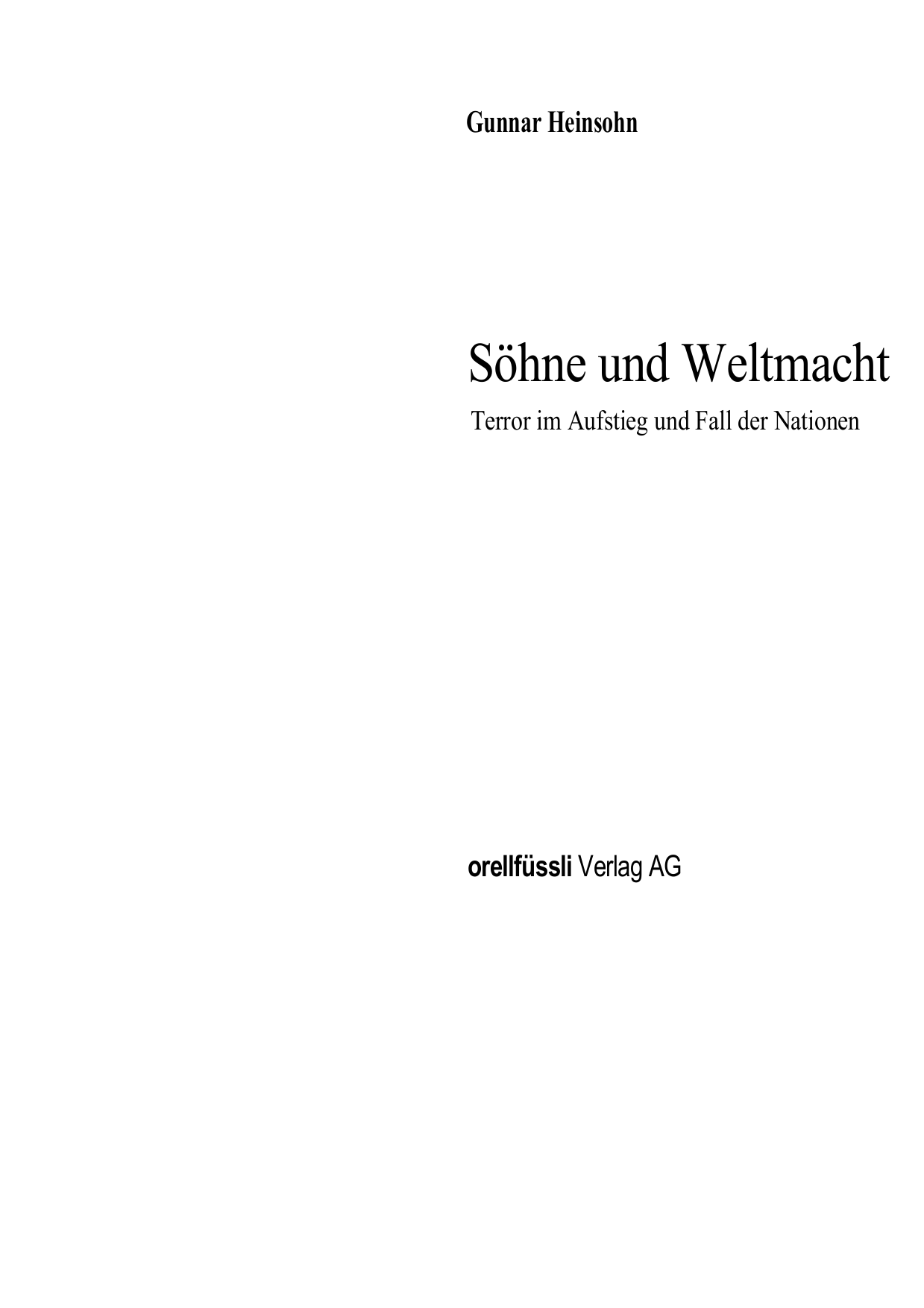 Söhne und Weltmacht.