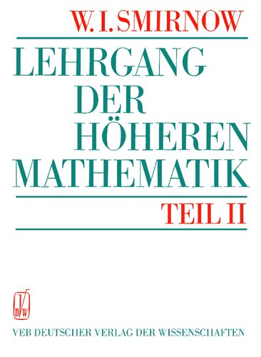 Lehrbuch der höheren Mathematik