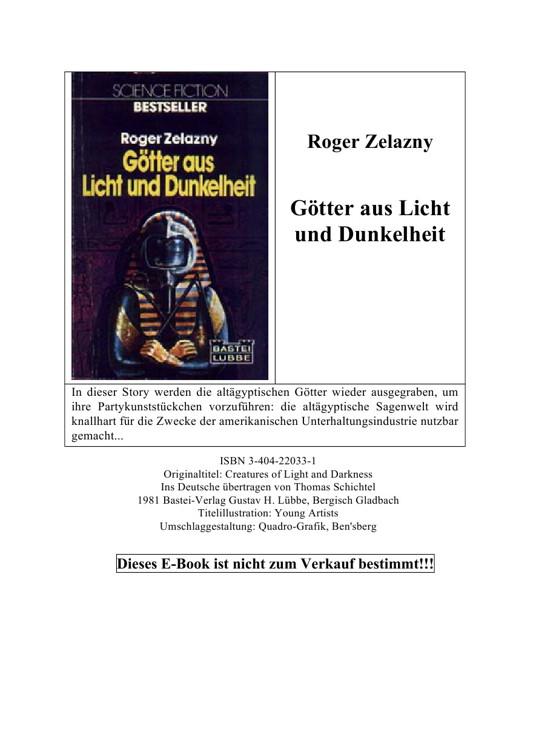 Götter aus Licht und Dunkelheit