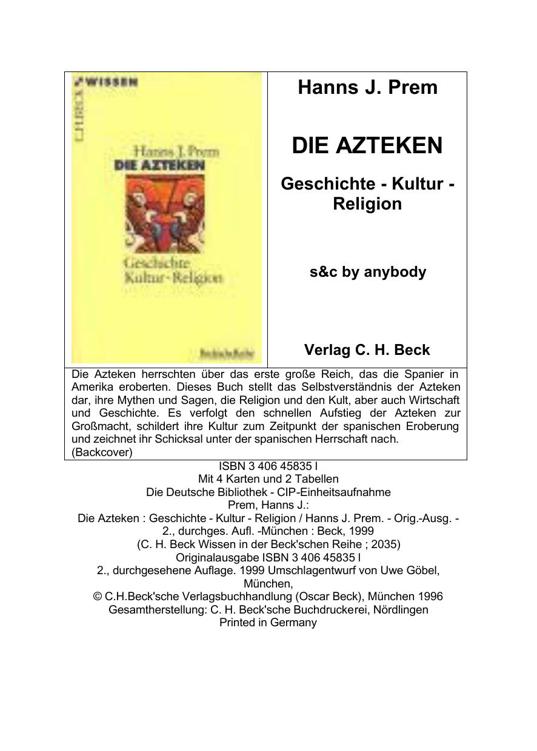 Die Azteken. Geschichte   Kultur   Religion