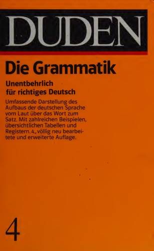 Der Duden in 12 Bänden, Band 4