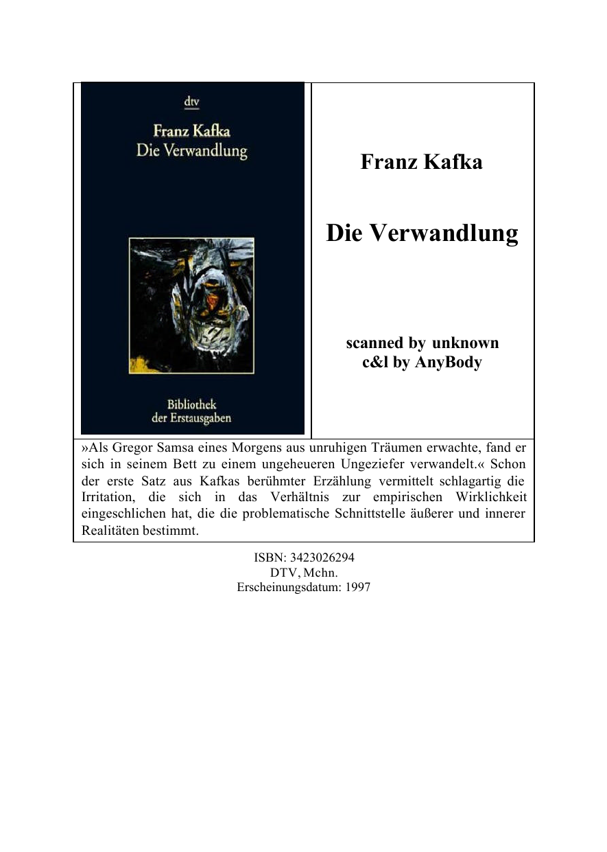 Die Verwandlung