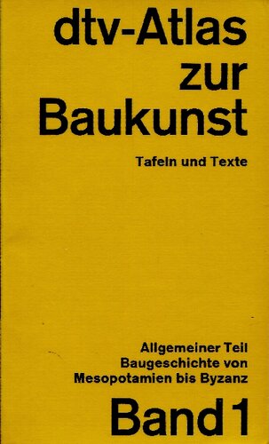 dtv - Atlas Baukunst I. Allgemeiner Teil