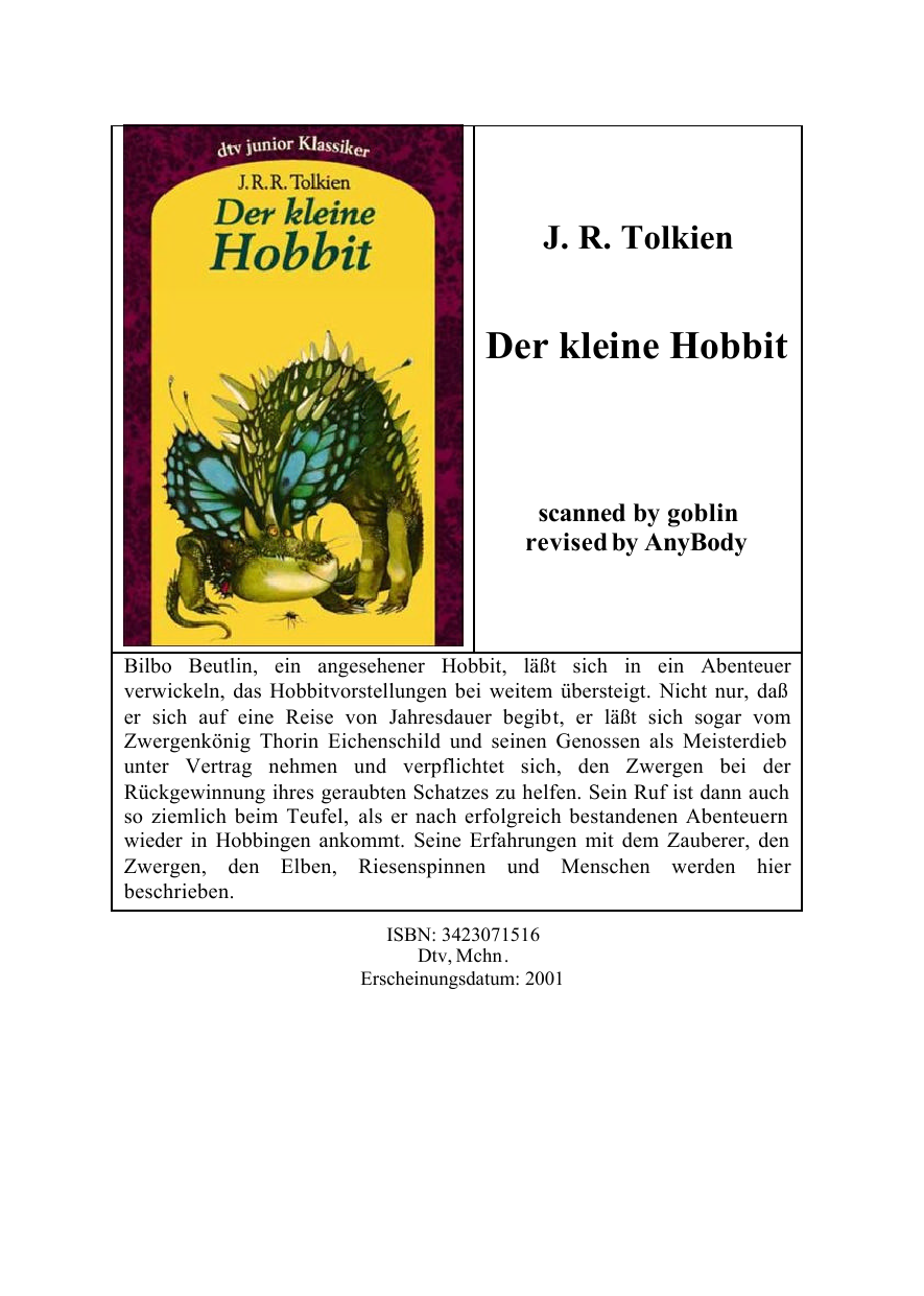 Der kleine Hobbit