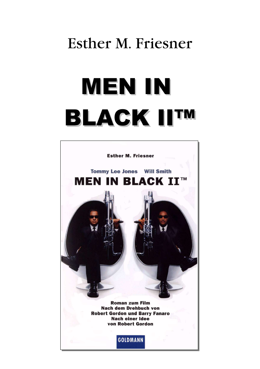 Men In Black 2. Roman Zum Film