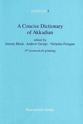 A Concise Dictionary Of Akkadian