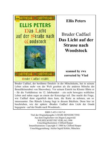 Das Licht auf der Straße nach Woodstock - Bruder Cadfael erzählt