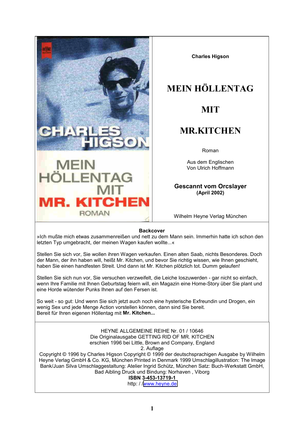 Mein Höllentag mit Mr. Kitchen