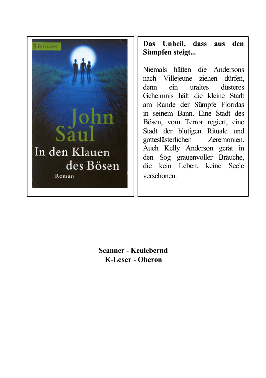 In den Klauen des Bösen