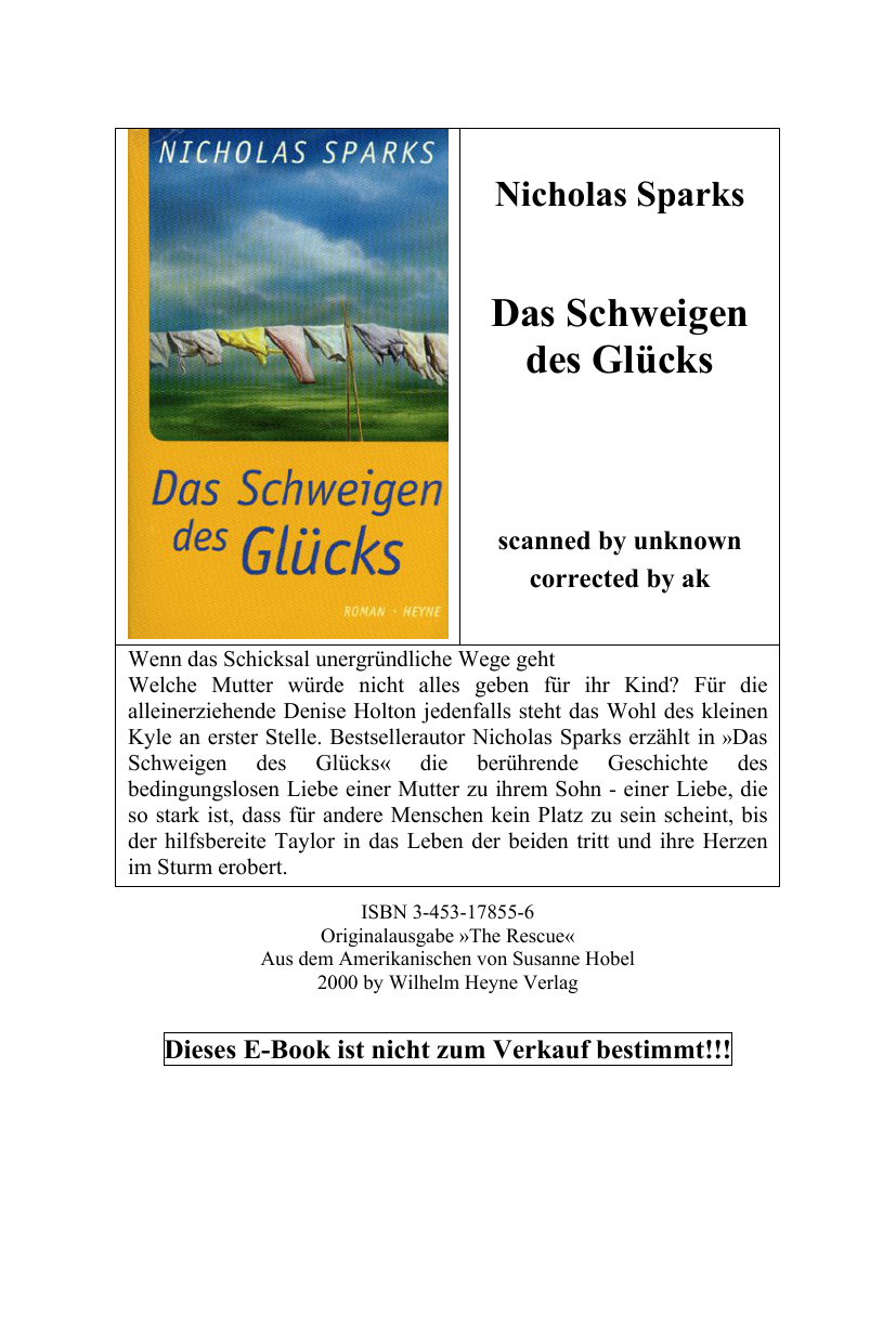 Das Schweigen des Glücks