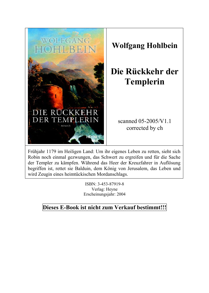 Die Rückkehr der Templerin