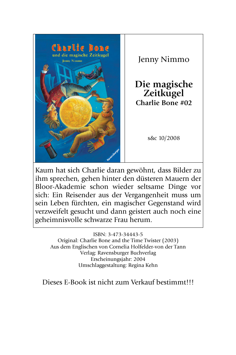 Charlie Bone und die magische Zeitkugel