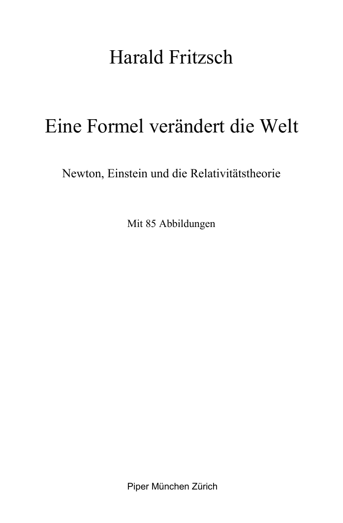 Eine Formel verändert die Welt