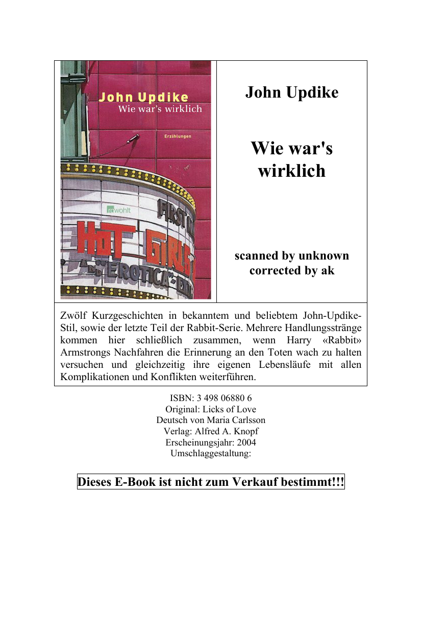 Wie war's wirklich