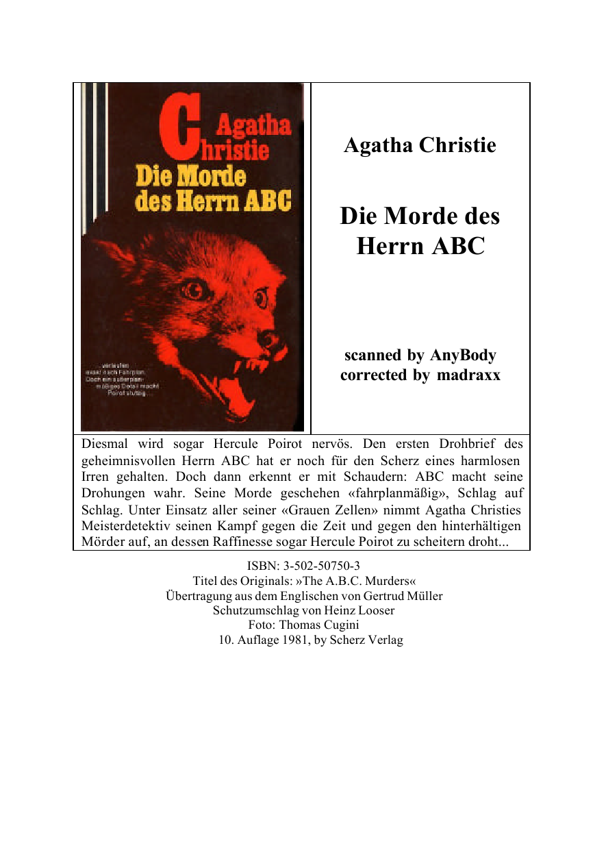 Die Morde des Herrn ABC