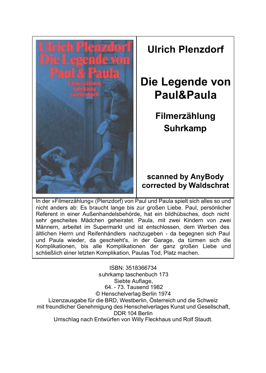 Die Legende von Paul und Paula