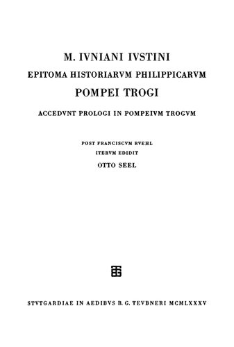 Epitoma Historiarum Philippicarum Pompei Trogi