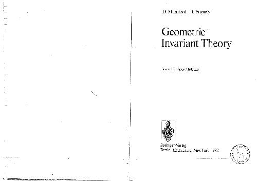 Geometric Invariant Theory