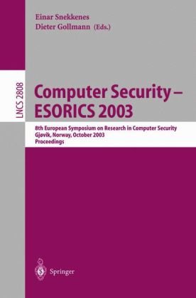 Computer Security - Esorics 2003