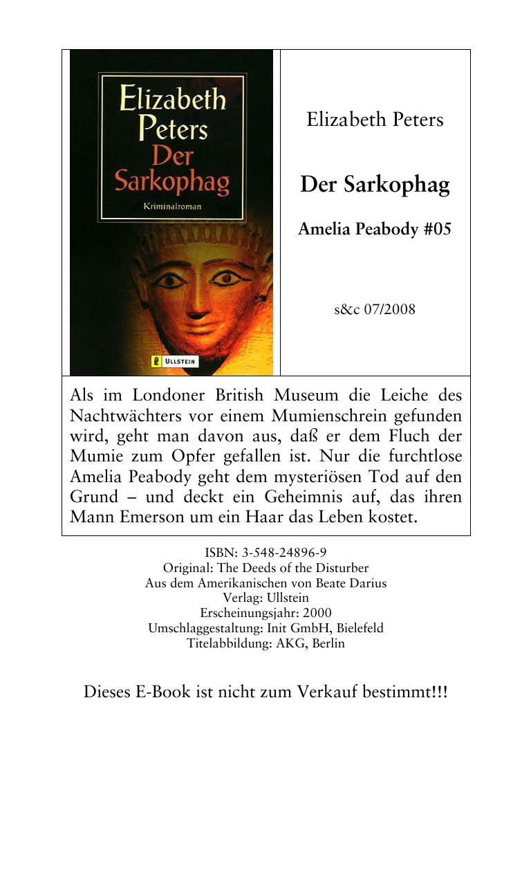 Der Sarkophag