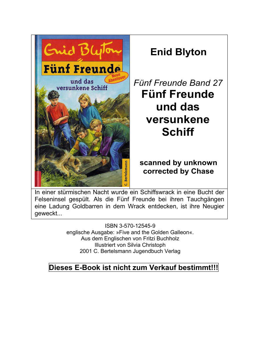 Fünf Freunde und das versunkene Schiff