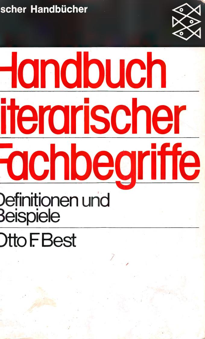 Handbuch literarischer Fachbegriffe