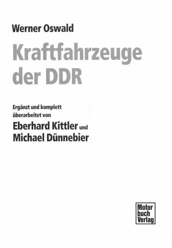 Kraftfahrzeuge der DDR