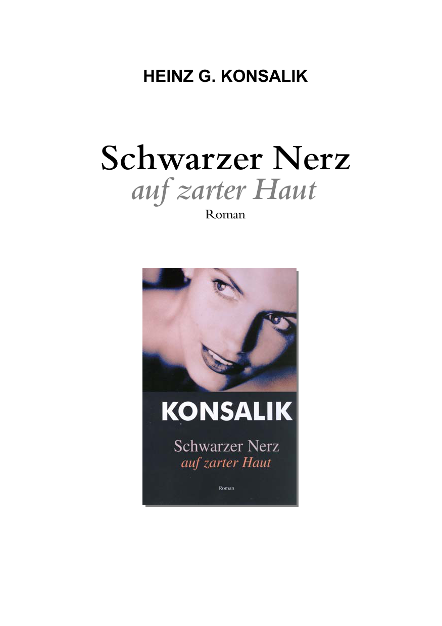 Schwarzer Nerz auf zarter Haut