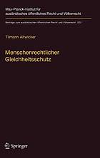Menschenrechtlicher Gleichheitsschutz