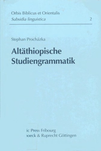 Altäthiopische Studiengrammatik