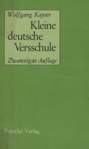 Kleine deutsche Versschule