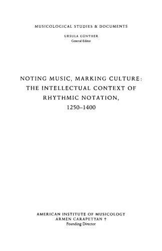 Noting Music, Marking Culture