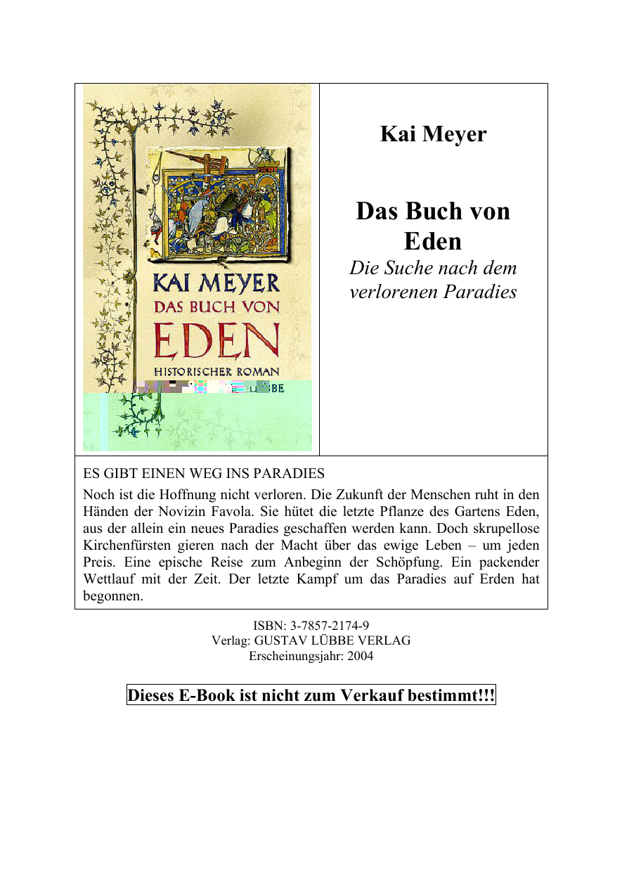 Das Buch von Eden