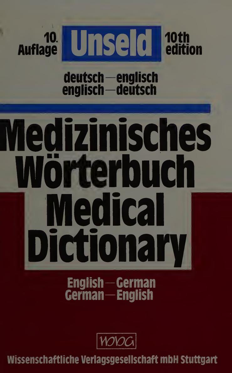 Medical Dictionary of the English and German Languages