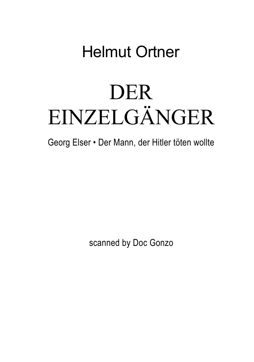 Der Einzelganger