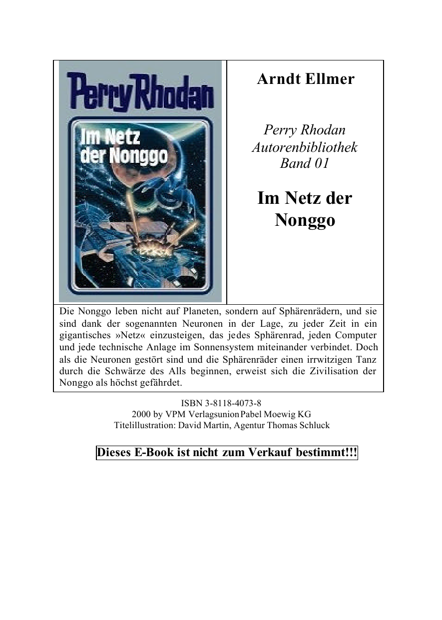 Perry Rhodan, Im Netz der Nonggo (Autorenbibliothek 1)