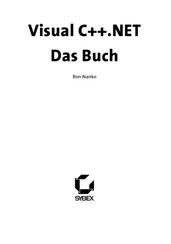 Visual C++.Net. Das Buch